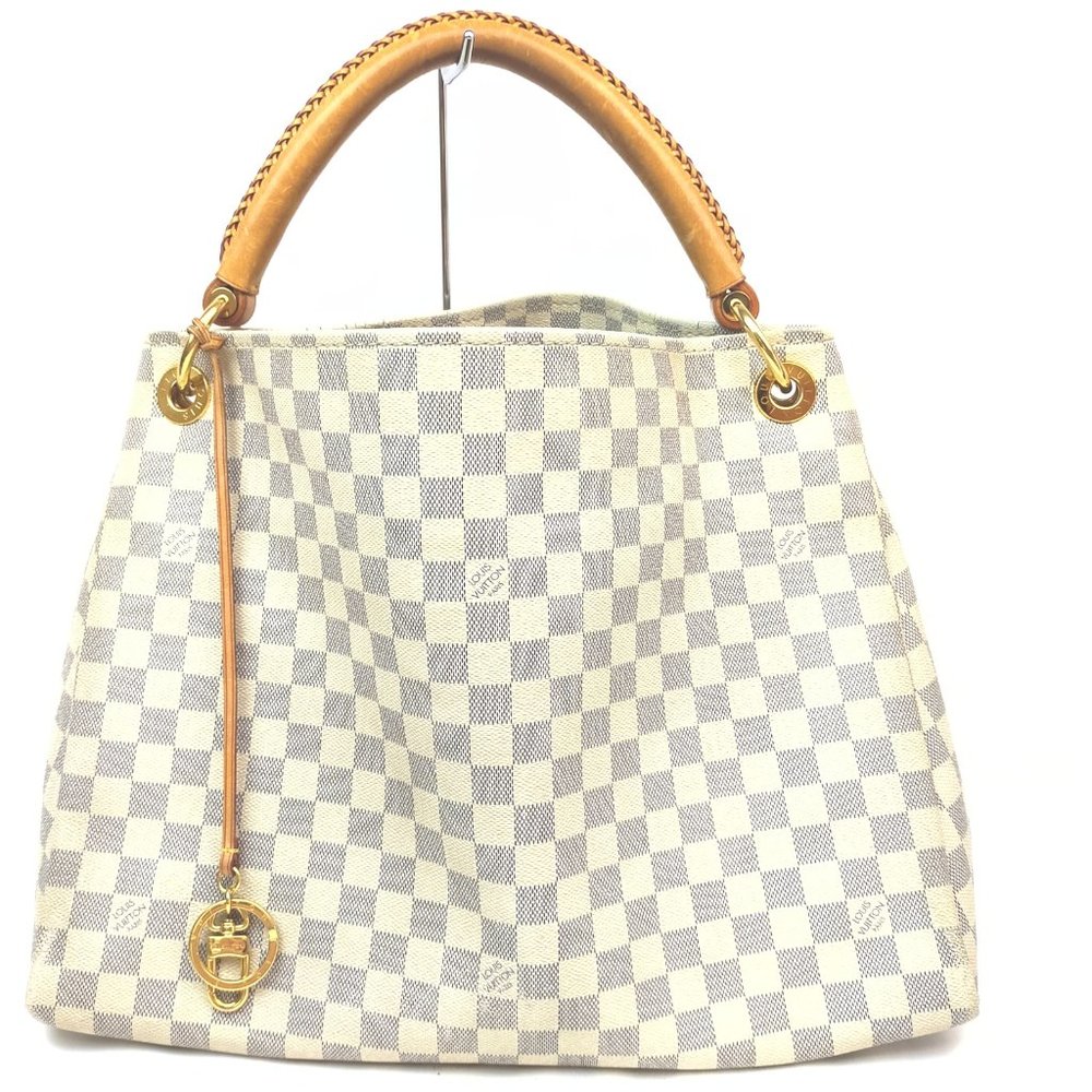 Louis Vuitton Artsy MM Whites Damier Azur Tote Bag